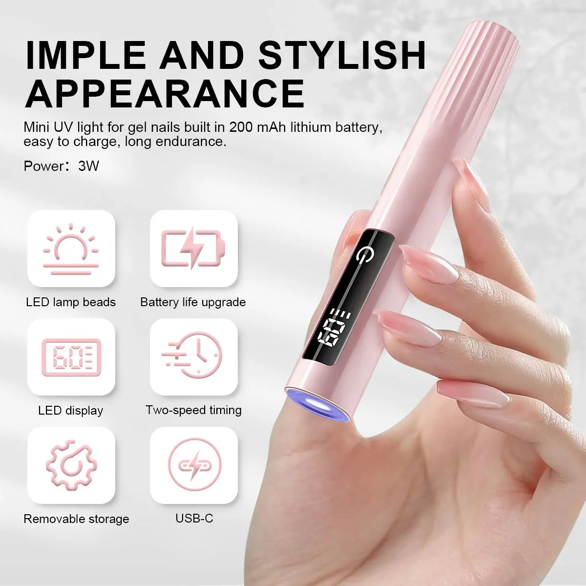 Portable UV Nail Lamp