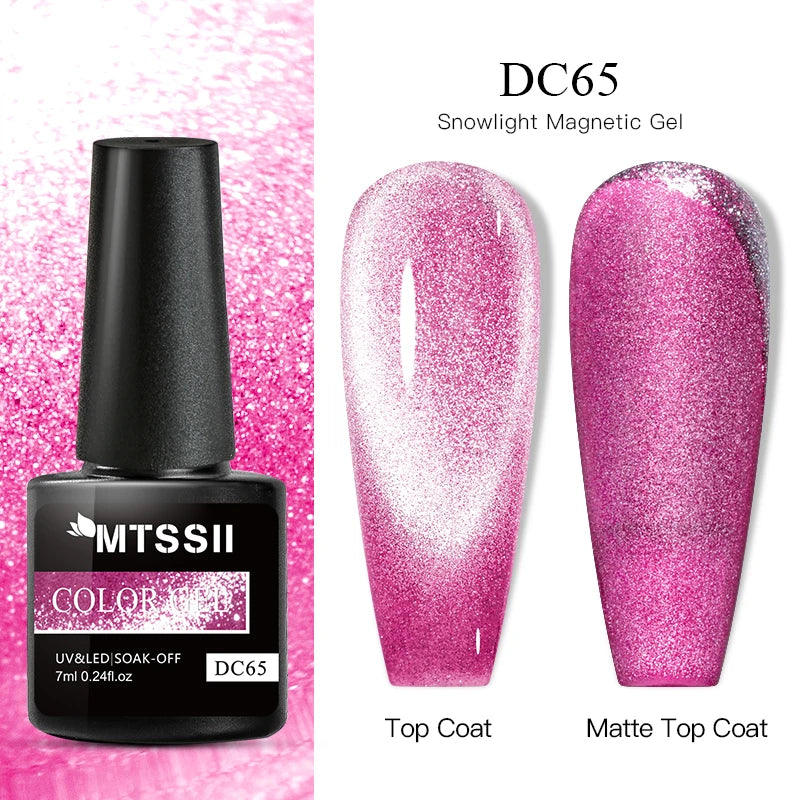 Mtssii Magnetic 5D Cat Eye UV Gel Set Nail Polish Magnet Laser Nail Art Varnish sparkly Sky Jade Effect Soak Off UV Gel Nail Art