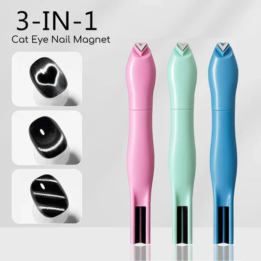 3 in 1 Cat Eye Nail Magnet Stick