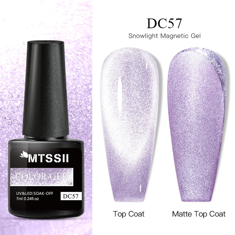 Mtssii Magnetic 5D Cat Eye UV Gel Set Nail Polish Magnet Laser Nail Art Varnish sparkly Sky Jade Effect Soak Off UV Gel Nail Art