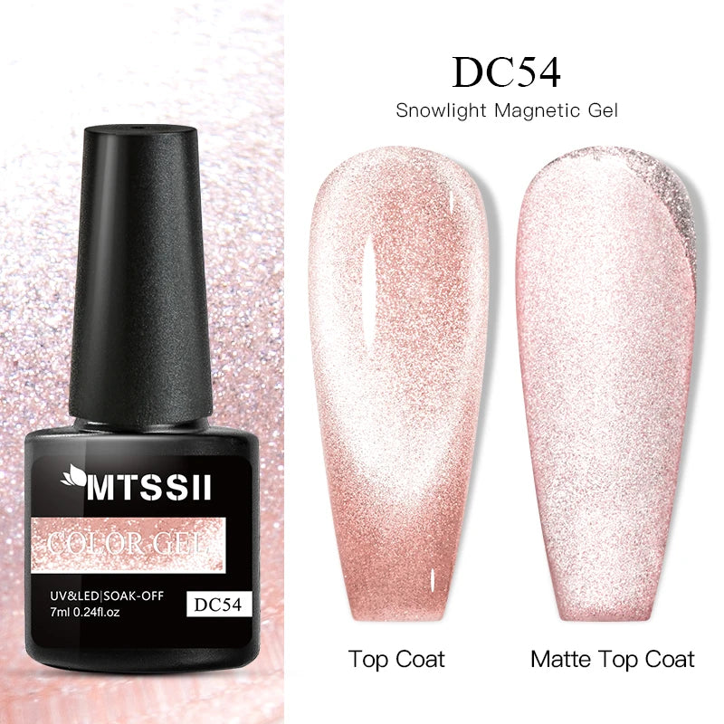 Mtssii Magnetic 5D Cat Eye UV Gel Set Nail Polish Magnet Laser Nail Art Varnish sparkly Sky Jade Effect Soak Off UV Gel Nail Art
