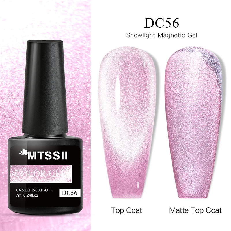 Mtssii Magnetic 5D Cat Eye UV Gel Set Nail Polish Magnet Laser Nail Art Varnish sparkly Sky Jade Effect Soak Off UV Gel Nail Art