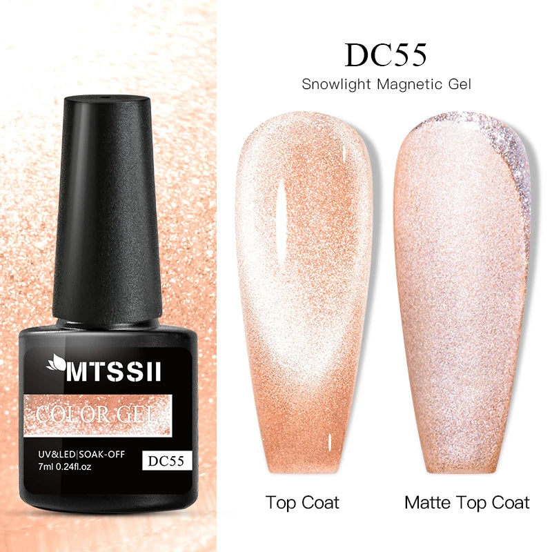 Mtssii Magnetic 5D Cat Eye UV Gel Set Nail Polish Magnet Laser Nail Art Varnish sparkly Sky Jade Effect Soak Off UV Gel Nail Art